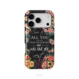 Come To Me All Who Are Weary Matthew 11:28 Christian Phone Case