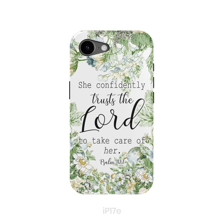 She Confidently Trusts The Lord To Take Care Of Her Psalm 112:7 Phone Case