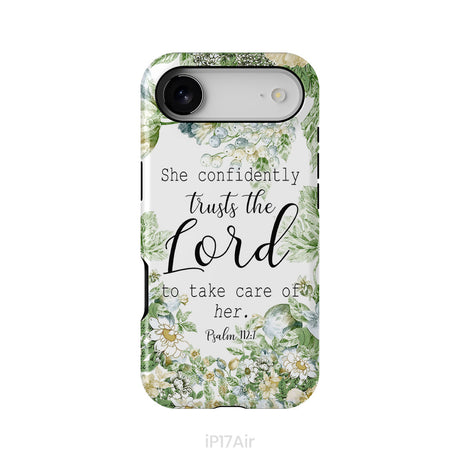 She Confidently Trusts The Lord To Take Care Of Her Psalm 112:7 Phone Case