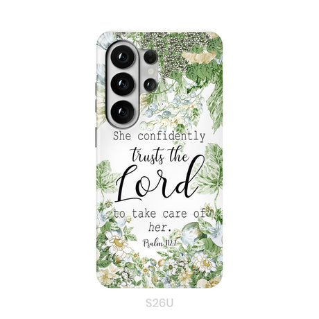 She Confidently Trusts The Lord To Take Care Of Her Psalm 112:7 Phone Case