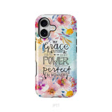 Bible verse phone cases: 2 Corinthians 12:9 My grace is sufficient for you phone case