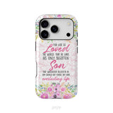 Bible verse phone cases: For God so loved the world John 3:16 Floral phone case
