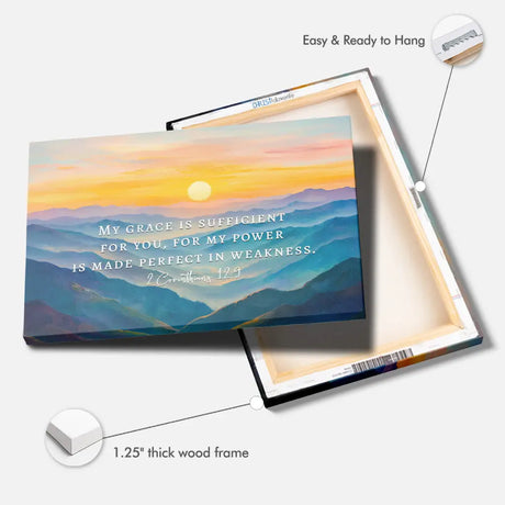 2 Corinthians 12:9 My Grace Is Sufficient For You Wall Art Canvas