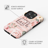 2 Corinthians 5:7 For we walk by faith not sight phone case