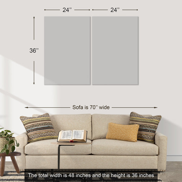 2 Panel (24" x 36" each) size image