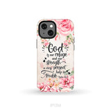 God Is Our Refuge And Strength Psalm 46:1 Bible Verse Phone Case