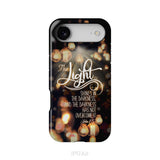 The Light Shines In The Darkness John 1:5 Bible Verse Phone Case, Christian Gifts