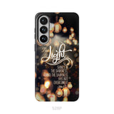 The Light Shines In The Darkness John 1:5 Bible Verse Phone Case, Christian Gifts