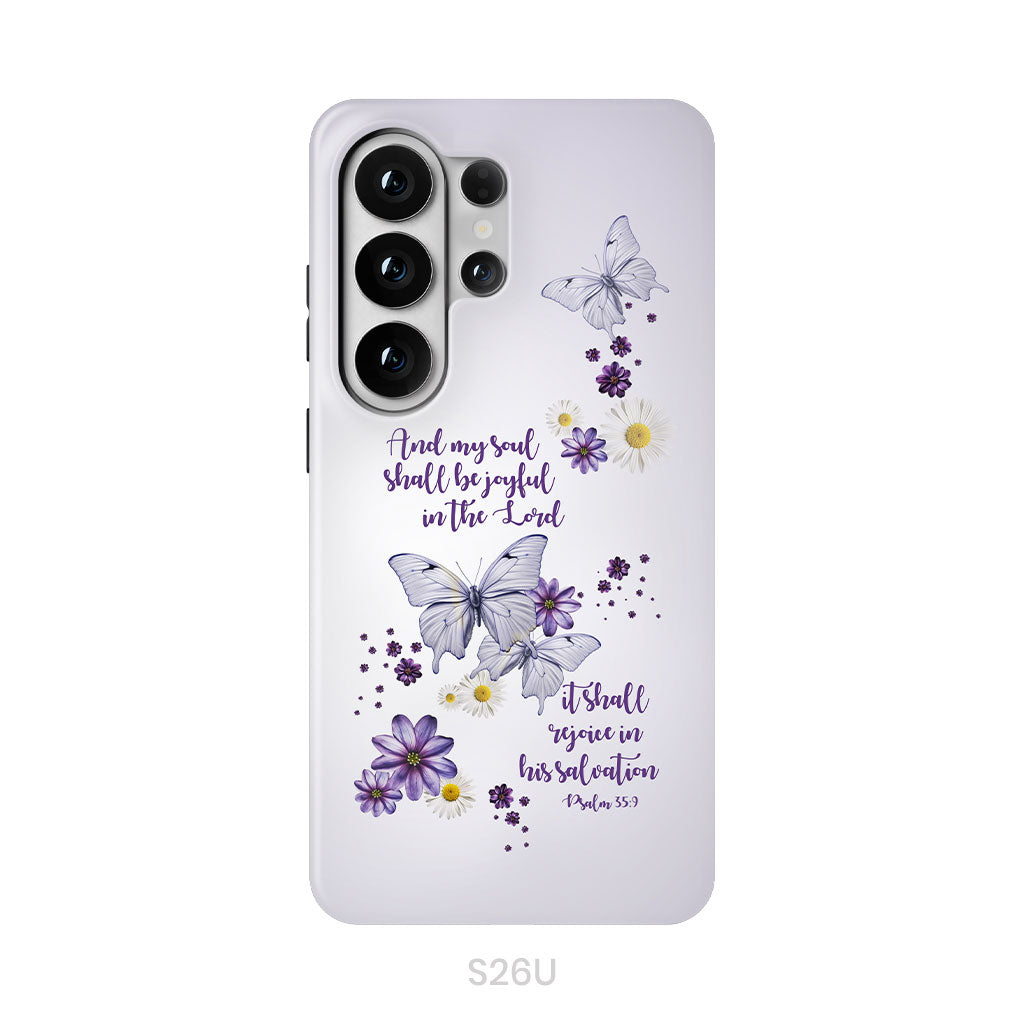 And My Soul Shall Be Joyful in the Lord Psalm 35:9 Phone Case