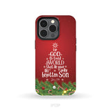 John 3:16 For God So Loved The World – Christmas Tree Christian Phone Case