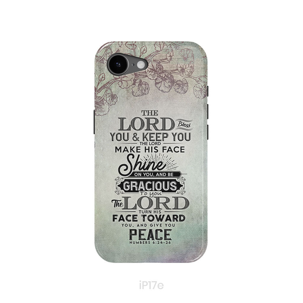 Numbers 6:24-26 The Lord bless you and keep you phone case, Christian phone cases