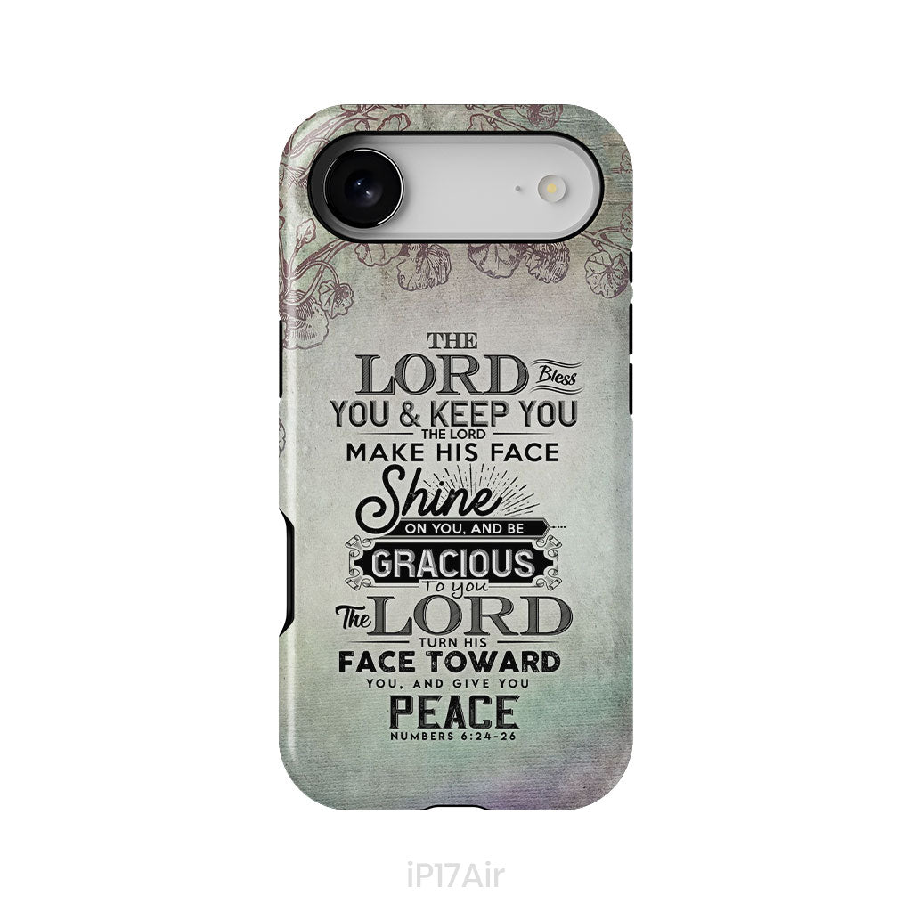 Numbers 6:24-26 The Lord bless you and keep you phone case, Christian phone cases