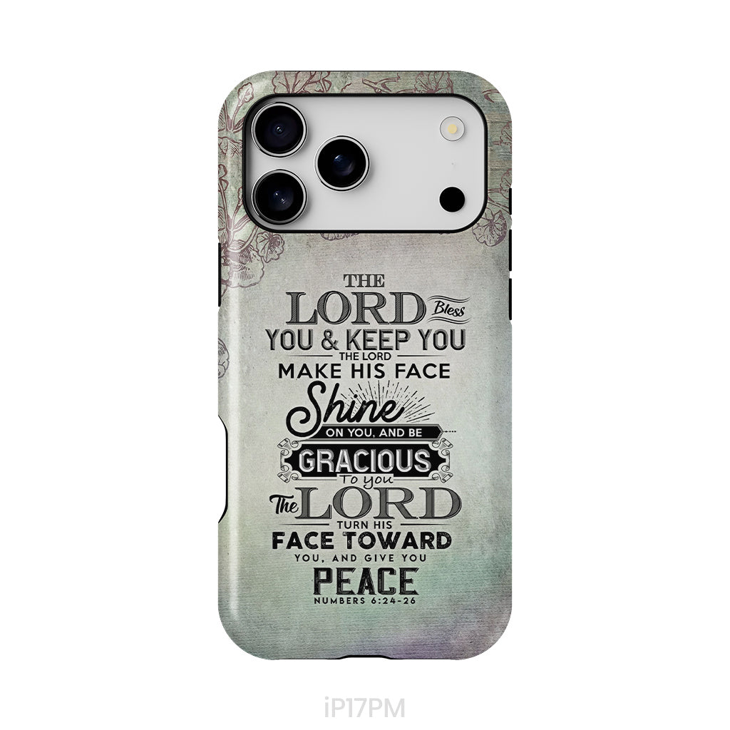 Numbers 6:24-26 The Lord bless you and keep you phone case, Christian phone cases