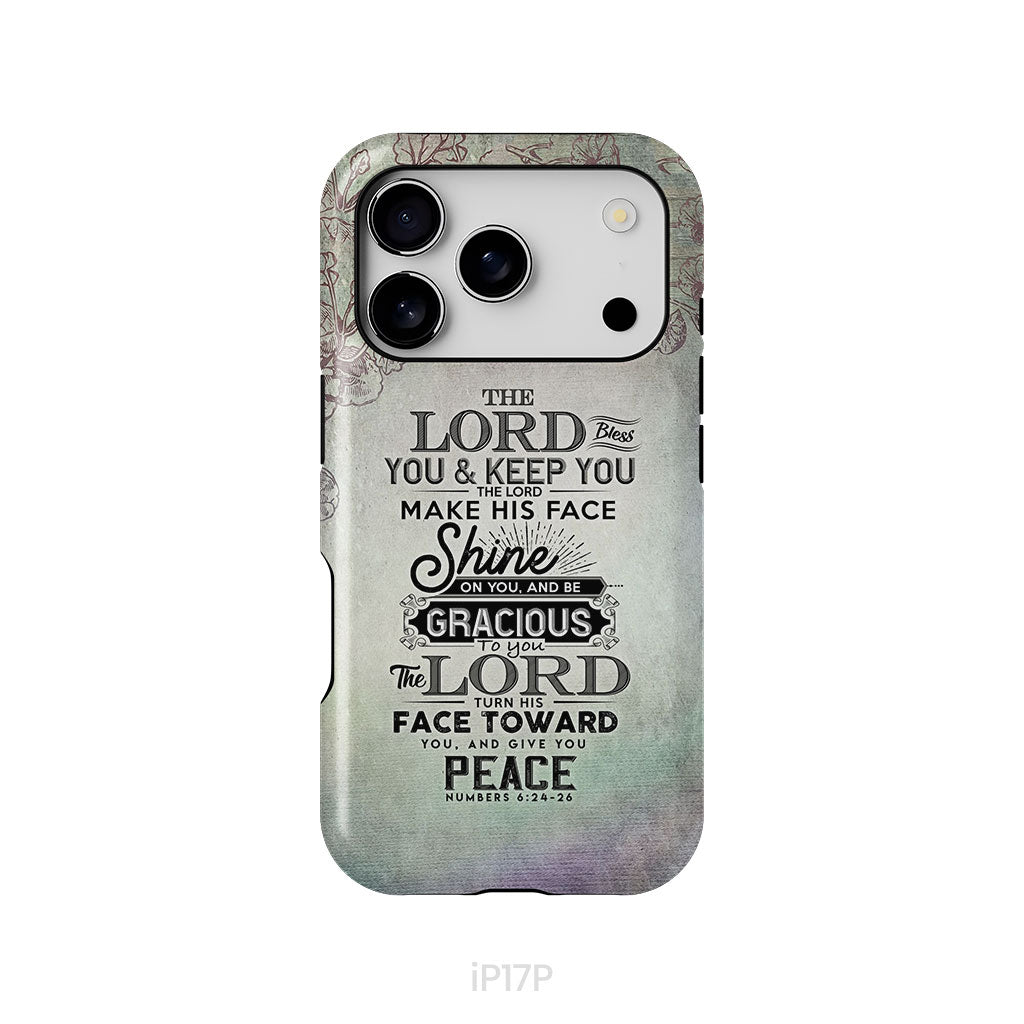 Numbers 6:24-26 The Lord bless you and keep you phone case, Christian phone cases