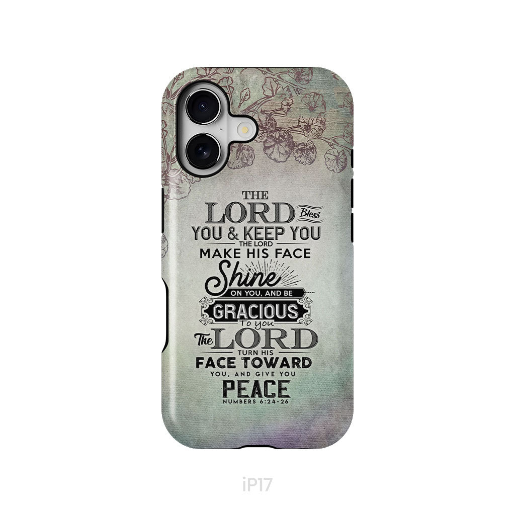 Numbers 6:24-26 The Lord bless you and keep you phone case, Christian phone cases