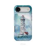 Lighthouse, I Am the Light of the World John 8:12 Bible Verse Phone Case