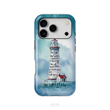 Lighthouse, I Am the Light of the World John 8:12 Bible Verse Phone Case