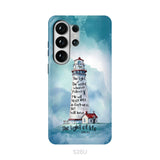 Lighthouse, I Am the Light of the World John 8:12 Bible Verse Phone Case