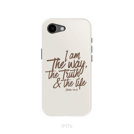 I am the way the truth and the life John 14:6 Bible verse phone case