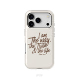 I am the way the truth and the life John 14:6 Bible verse phone case