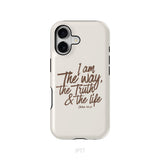 I am the way the truth and the life John 14:6 Bible verse phone case