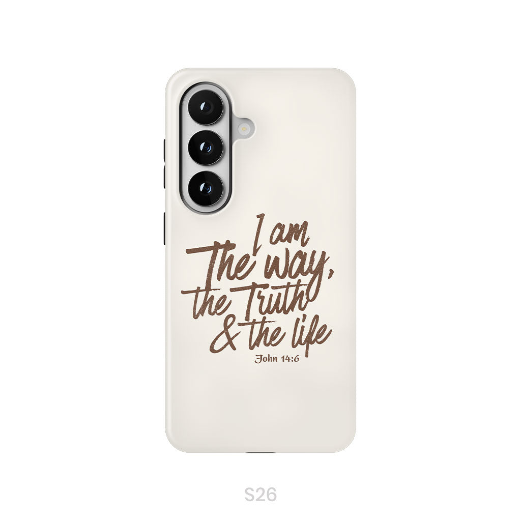 I am the way the truth and the life John 14:6 Bible verse phone case