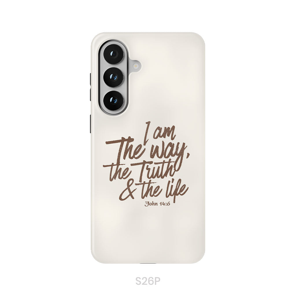 I am the way the truth and the life John 14:6 Bible verse phone case