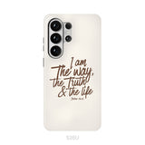 I am the way the truth and the life John 14:6 Bible verse phone case