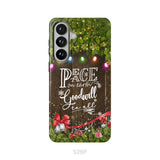 Peace on earth goodwill to all Christmas phone case
