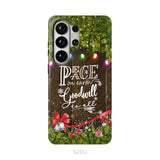 Peace on earth goodwill to all Christmas phone case