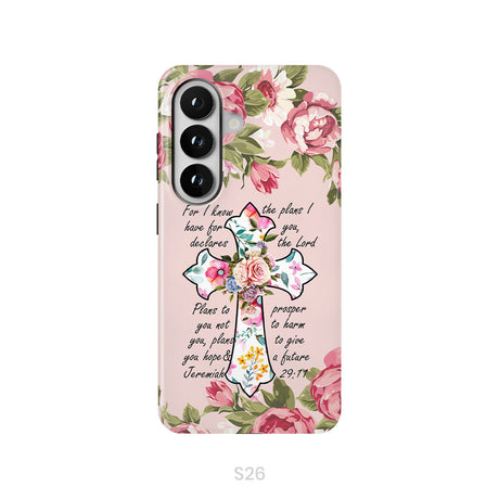 For I know I have plans I have for you Jeremiah 29:11 Christian phone case