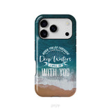 Bible verse phone cases: Isaiah 43:2 When you go through deep waters phone case