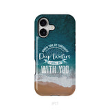Bible verse phone cases: Isaiah 43:2 When you go through deep waters phone case