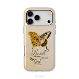 Be Still and Know Psalm 46:10, Faith Cross, Butterfly, Phone Case