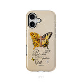 Be Still and Know Psalm 46:10, Faith Cross, Butterfly, Phone Case