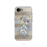 Today I choose joy, hummingbird floral phone case