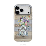 Today I choose joy, hummingbird floral phone case