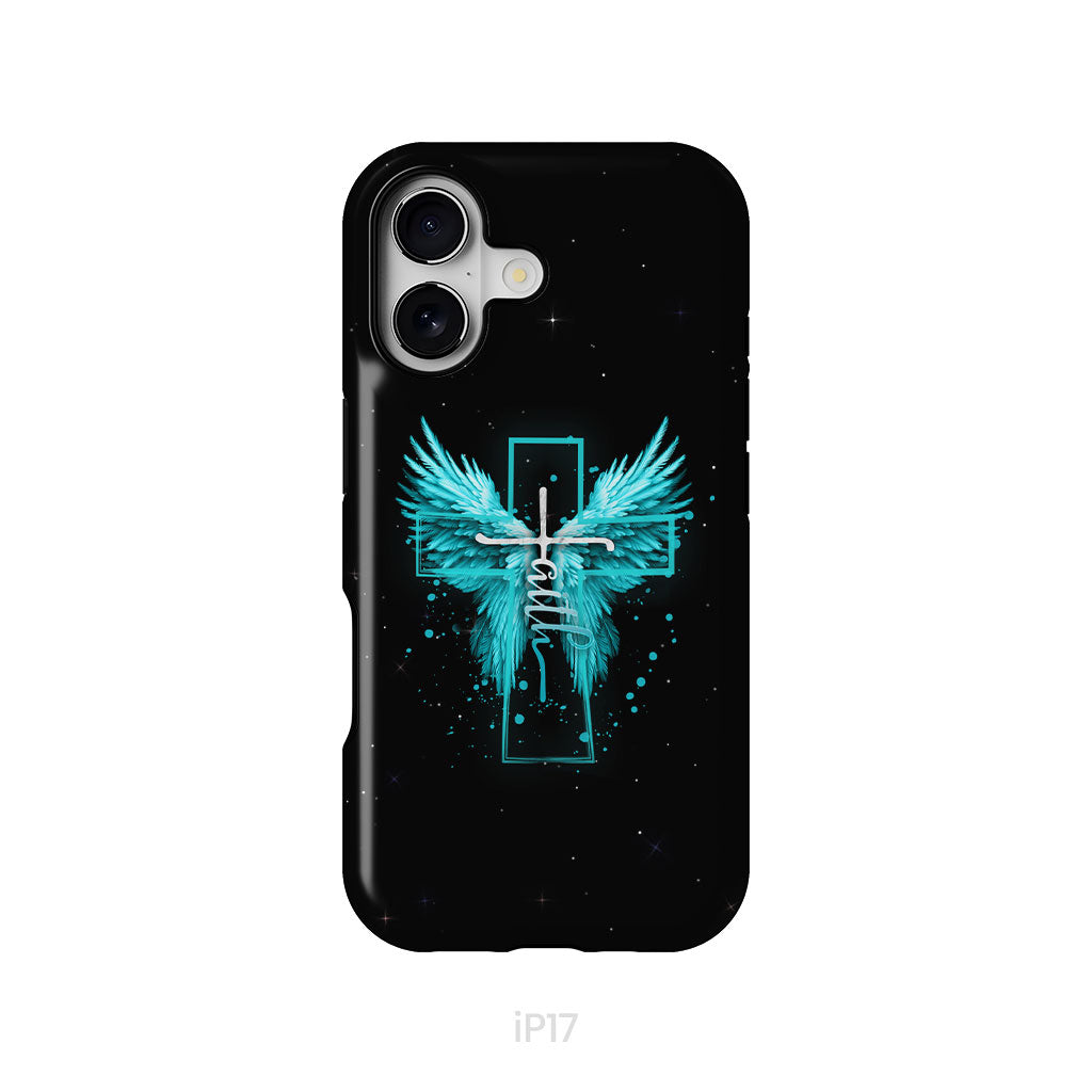 Faith Cross Wings Phone Case