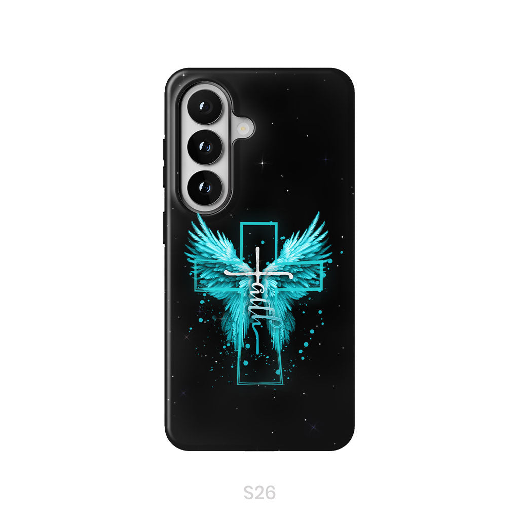 Faith Cross Wings Phone Case