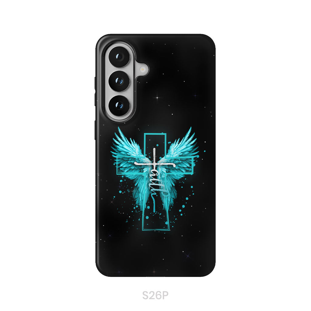 Faith Cross Wings Phone Case