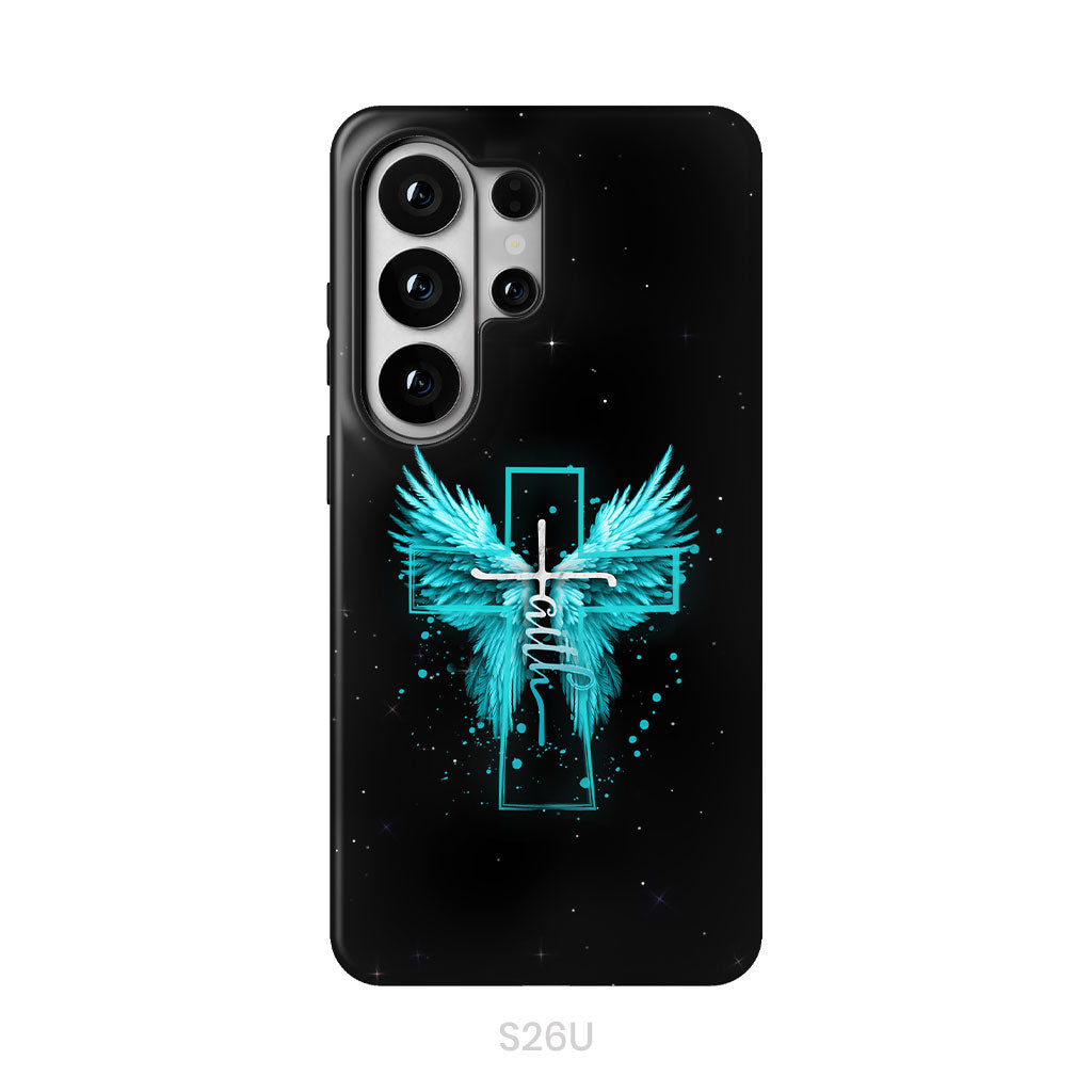 Faith Cross Wings Phone Case