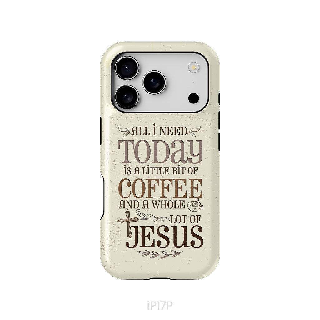 Jesus and coffee phone case, Christian phone cases