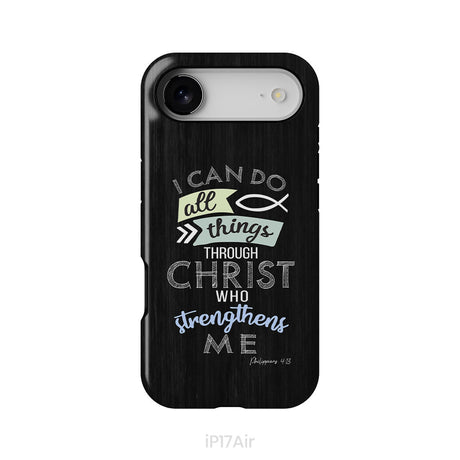 I can do all things through Christ Philippians 4:13 Bible verse phone case