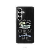 I can do all things through Christ Philippians 4:13 Bible verse phone case