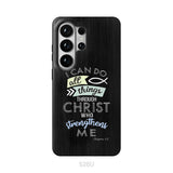 I can do all things through Christ Philippians 4:13 Bible verse phone case