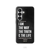 Jesus phone cases: I am the way the truth and the life John 14:6 Bible verse phone case