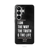Jesus phone cases: I am the way the truth and the life John 14:6 Bible verse phone case