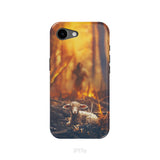 Jesus Rescues Lamb in the Fire Phone Case