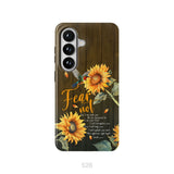 Fear Not for I Am With You Isaiah 41:10, Hummingbird, Sunflower, Phone Case