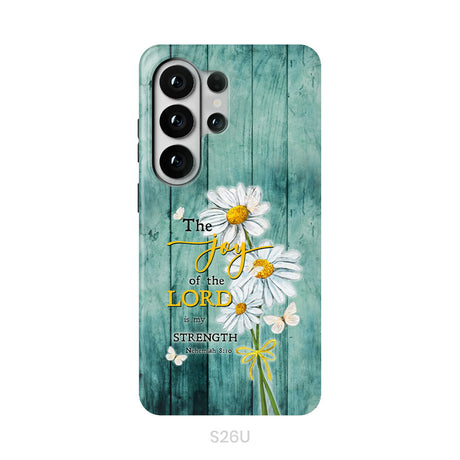 The Joy of the Lord is My Strength Nehemiah 8:10, Daisy Flowers, Phone Case